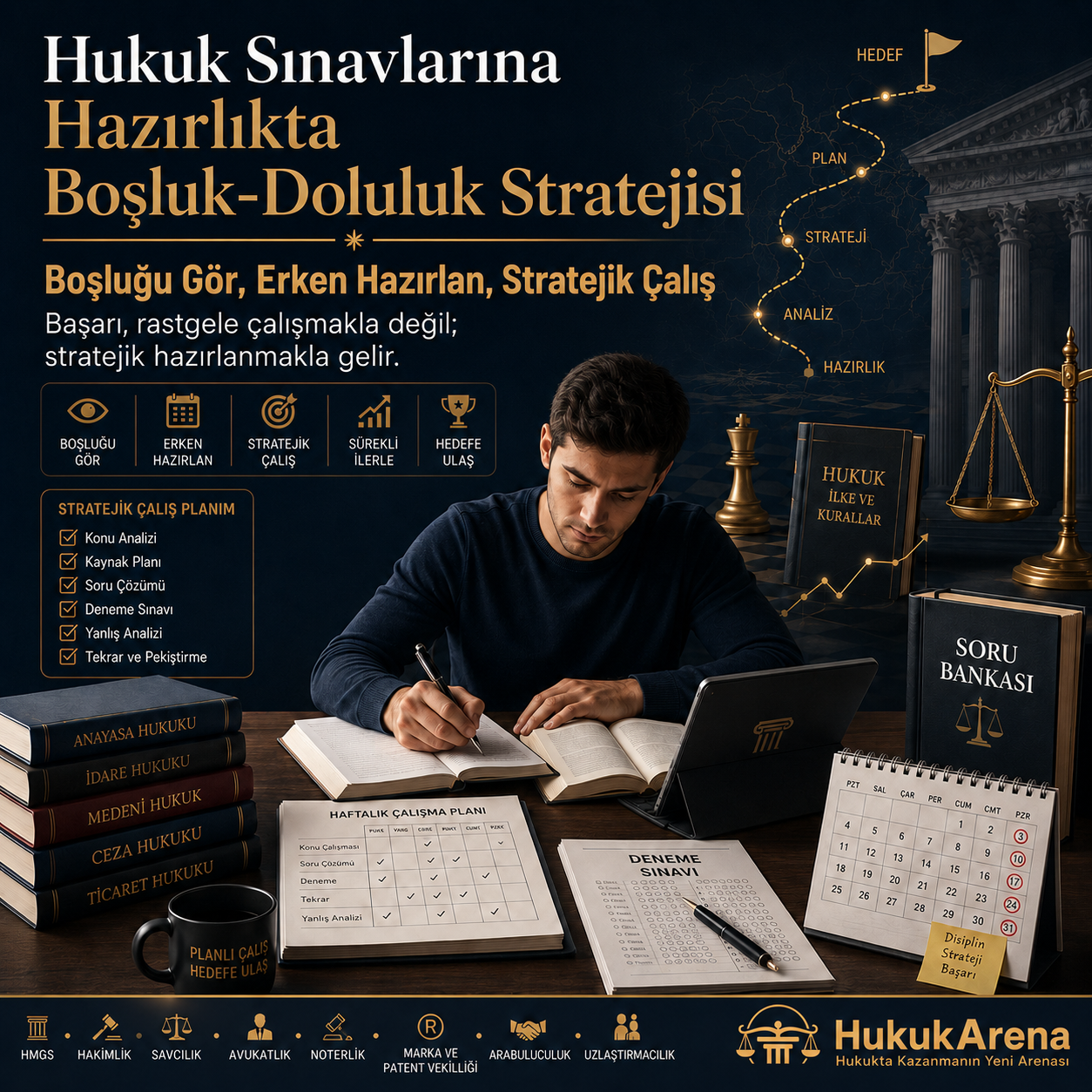 Hukuk Sınavlarına Hazırlıkta Boşluk – Doluluk Stratejisi